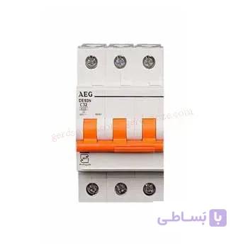 فیوز مینیاتوری سه فاز 32 آمپر AEG تیپ B — تصویر 1