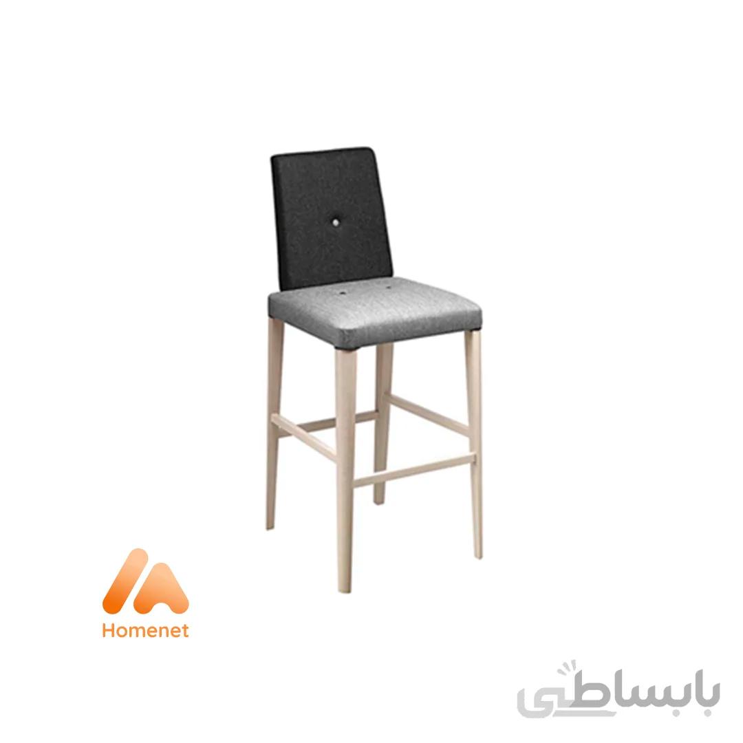 صندلی کانتر پونتو پایه چوبی برند نظری