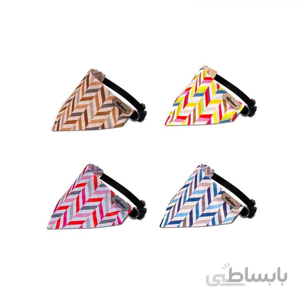 قلاده دستمال گردن گربه نیناپت مدل مورب ا Ninapet Collar & Scarf For Cats Oblique Model