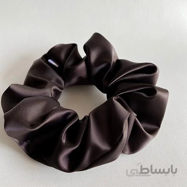 اسکرانچی ساتن قهوه ای سوخته ا Scrunchies