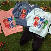 ست بلوز شلوار بچه گانه پاییزه پسرانه مدل شب نقاب ها کد 1438 - فروشگاه اینترنتی بچه شیک