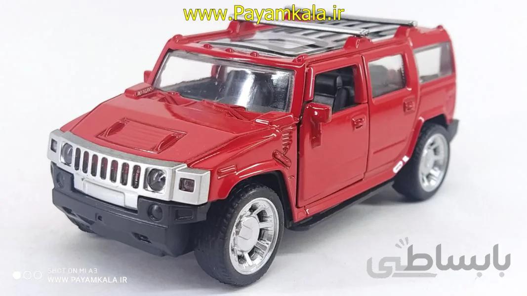 ماشین فلزی هامر (QHT CAR-80120) رنگ قرمز