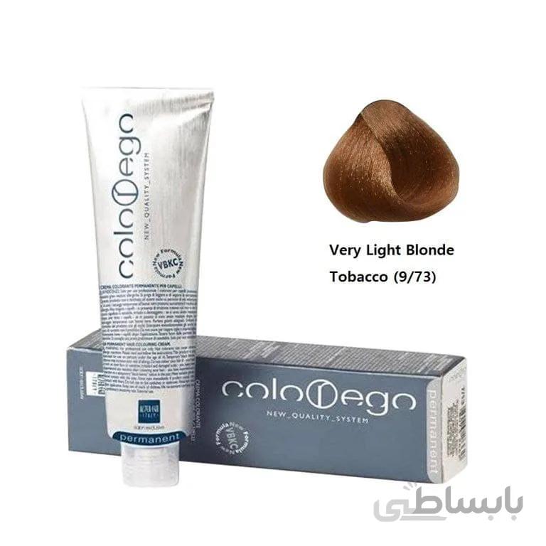 رنگ موی التراگو مدل colorego کد 9 73 بلوند تنباکویی خیلی روشن