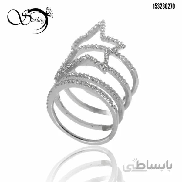 انگشتر ستاره نقره زنانه کد:۲۳۵۰