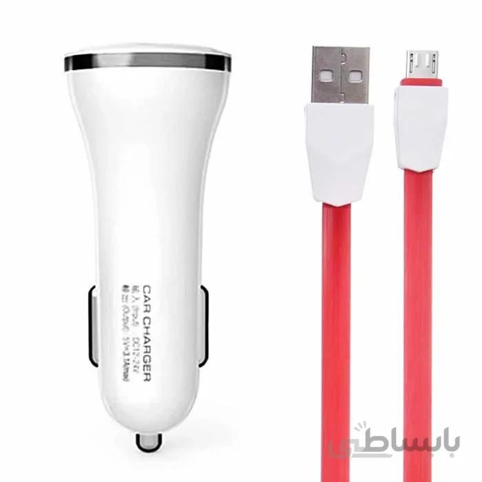 شارژر فندکی Toshiba مدل T-12 به همراه کابل ا Toshiba T-12 lighter charger with cable
