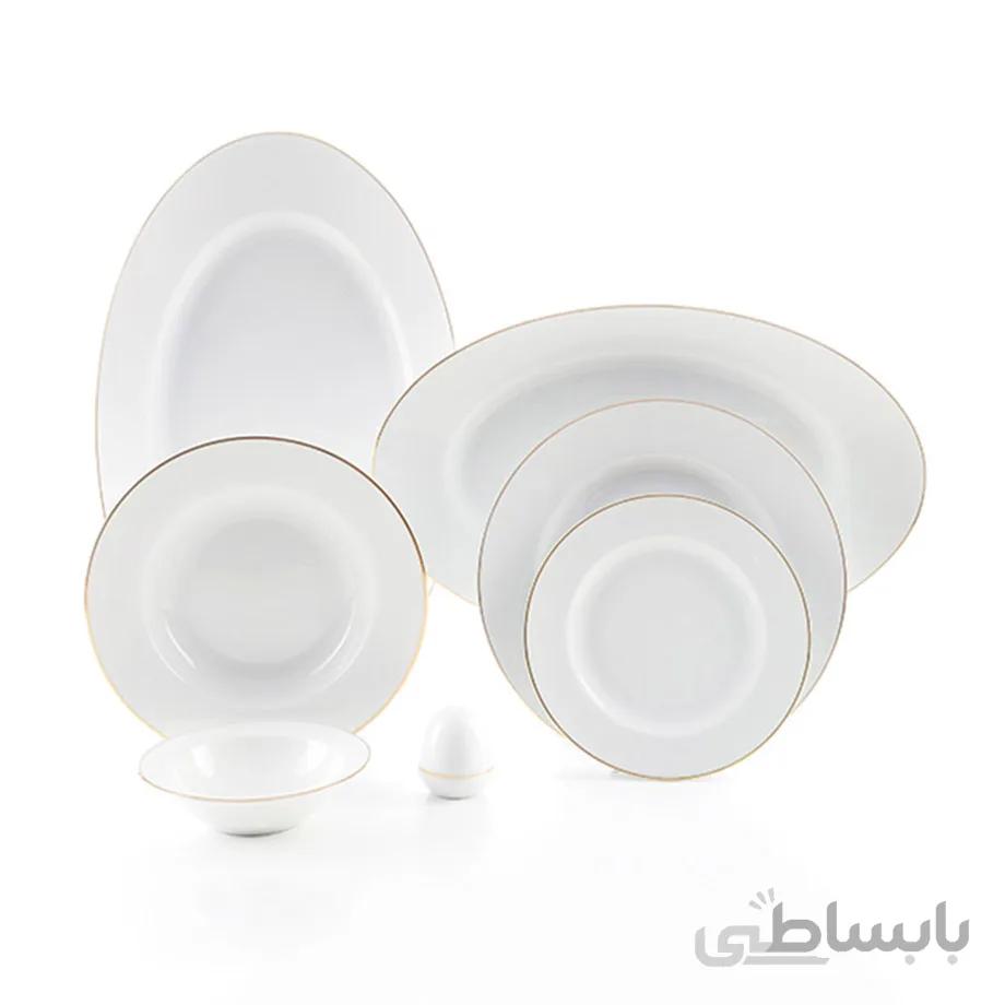 سرویس چینی ۲۸ پارچه چینی زرین سری ایتالیا اف مدل زرین
