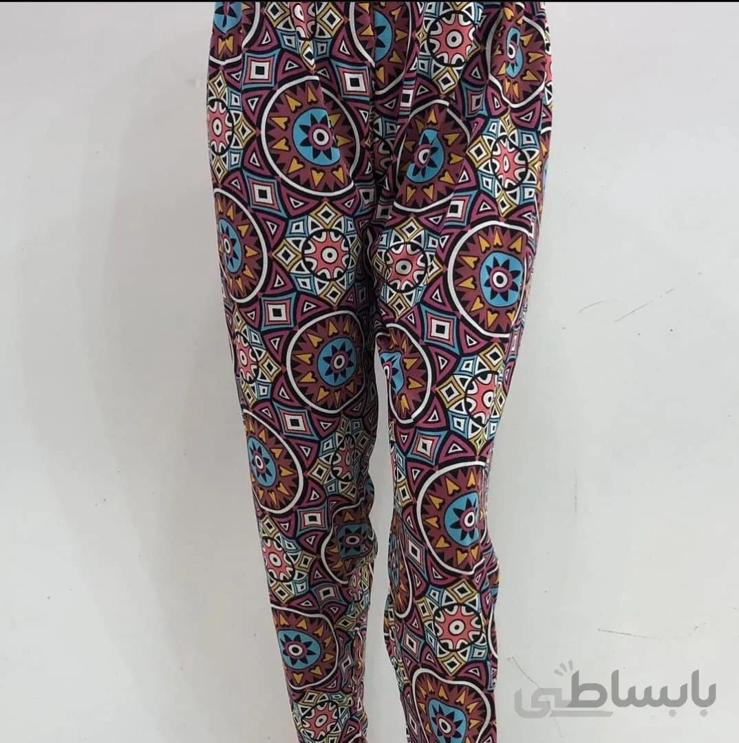 شلوار راحتی طرح دار زنانه
