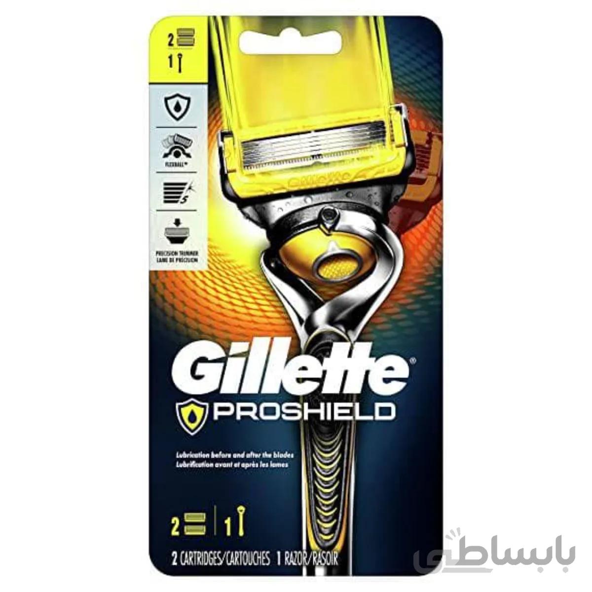 خود تراش ژیلت مدل Fusion Proshield به همراه دو تیغ