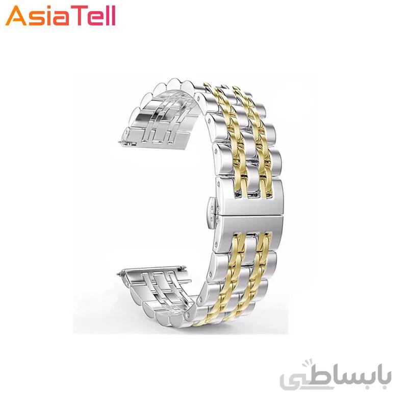 بند فلزی ساعت هوشمند مدل رولکسی 7bead سایز 22 میلی متر