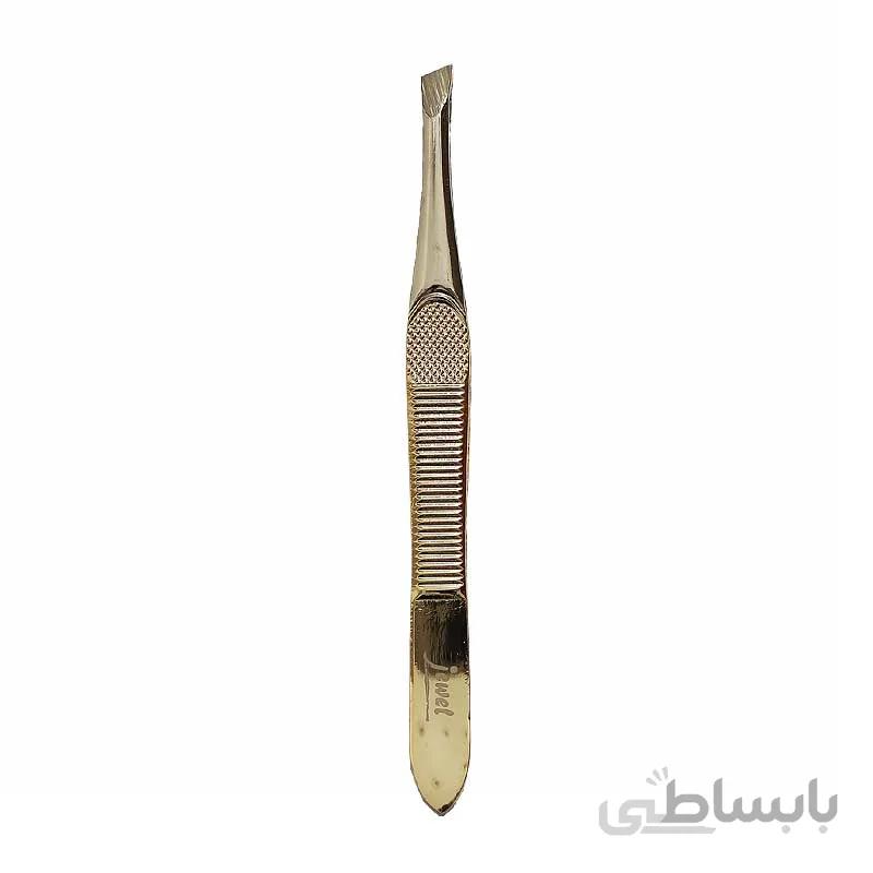 موچین انبری عاج دار طلایی جیول کد 220