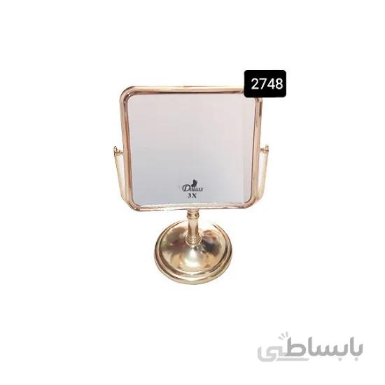 آينه آرایشی پايه دار گرد با بزرگنمایی 3X دالاس مدل 2748