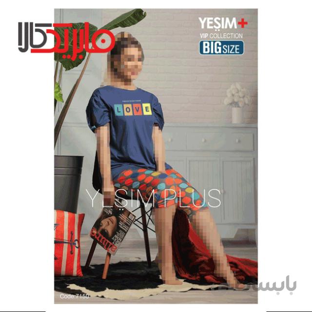 ست تیشرت و شلوارک یشیم طرح love