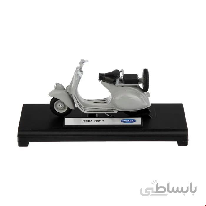 موتور سیکلت وسپا vespa 125 cc برند ویلی مقیاس 1/18