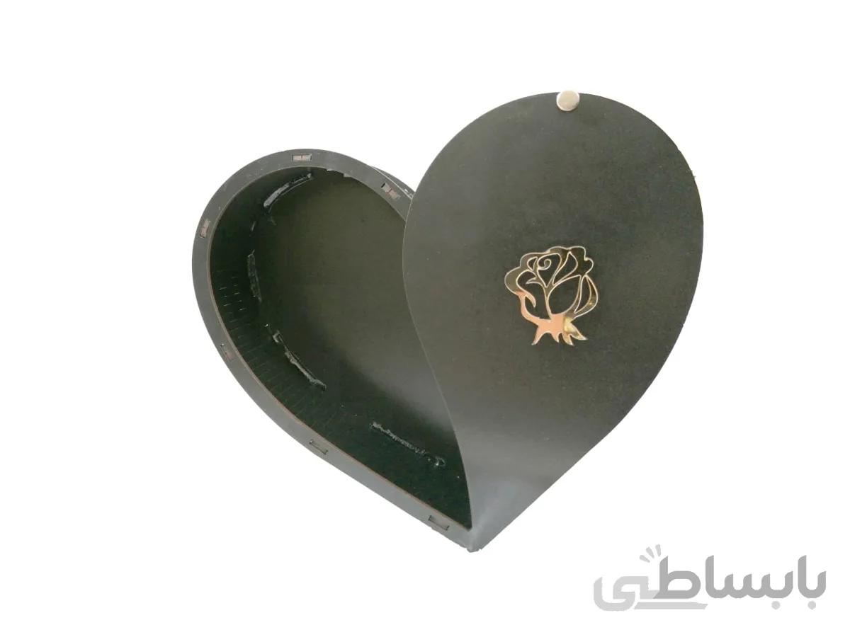 باکس قلب سوپرایزی مشکی