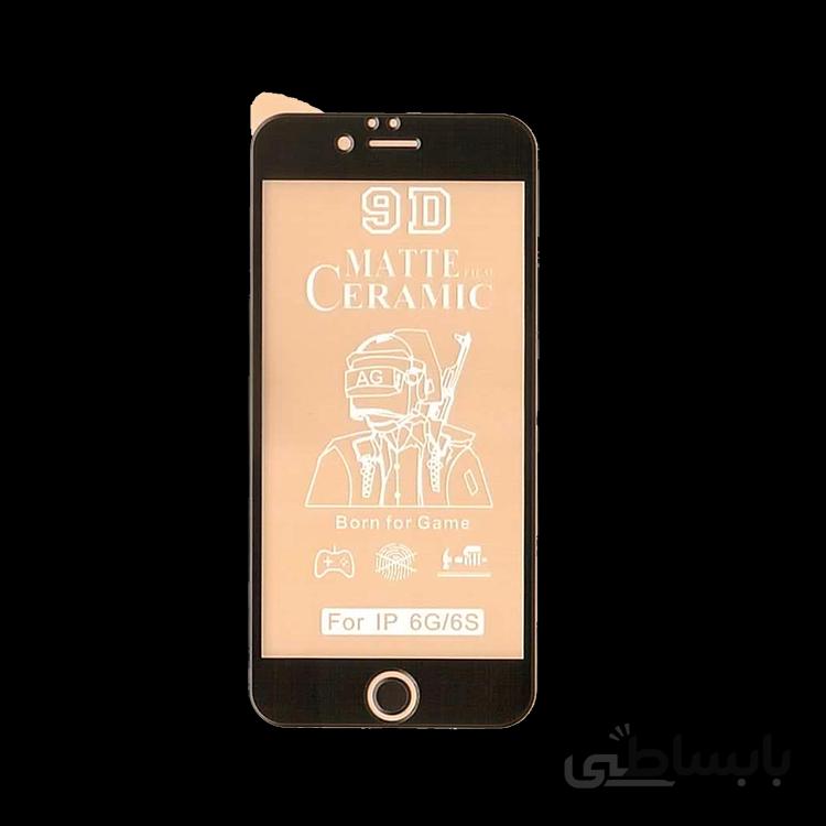 محافظ صفحه سرامیکی ایفون 6 مات سفید و مشکی