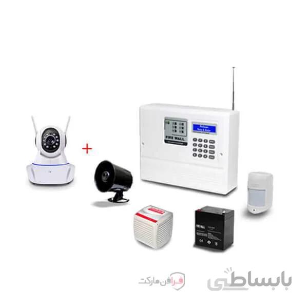 پکیج امنیتی دزدگیر فایروال با دوربین وایرلس گردان مدل F7-H7-BabyCam