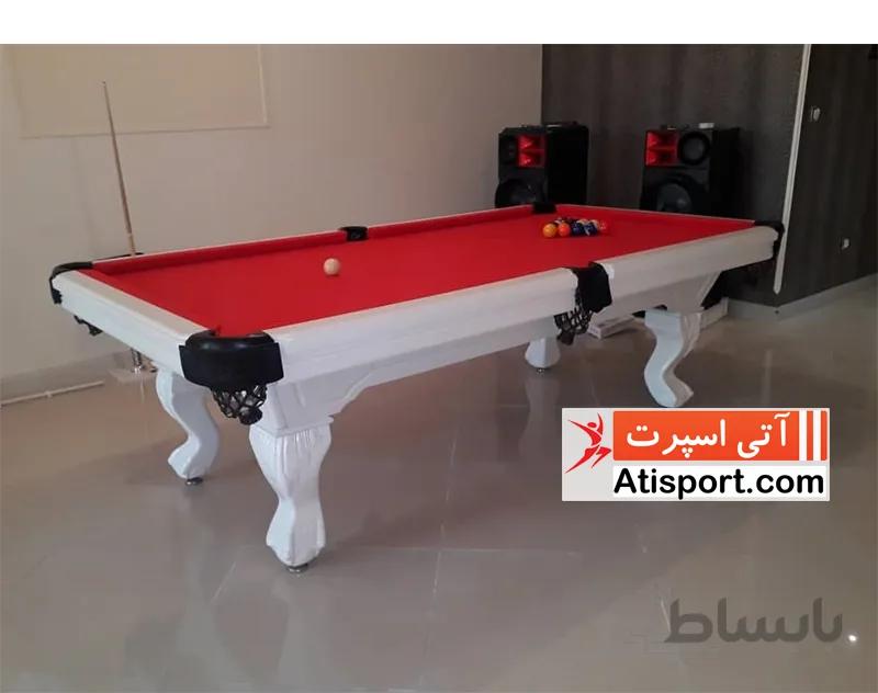 میز بیلیارد 8 فوت سفید Artemis