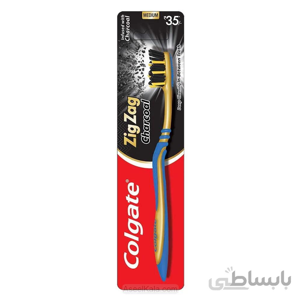 مسواک کلگیت Colgate مدل Zigzang Charcoal