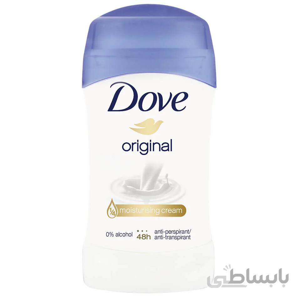 مام صابونی داو مدل اورجینال Dove original حجم 40 میلی لیتر ا Dove original deodorant stick 40ml