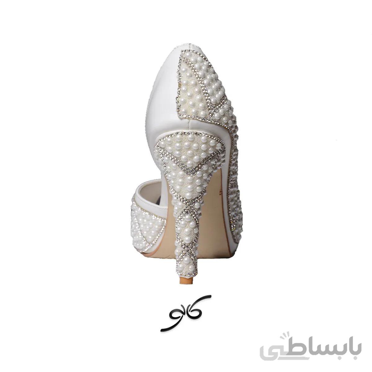 کفش مجلسی مرواریدی عروس - 00007