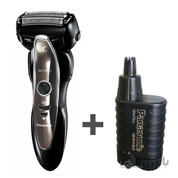 ماشین اصلاح صورت پاناسونیک سری لمدش مدل ES-ST25 و موزن مدل ER115 رنگ مشکی ا Panasonic Lamdash ES-ST25 And ER115