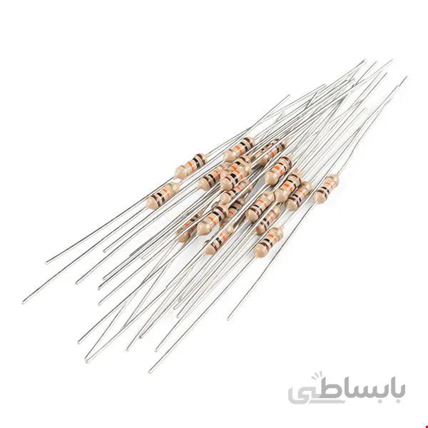 مقاومت 100 اهم - 1/4 وات - بسته 10 تایی