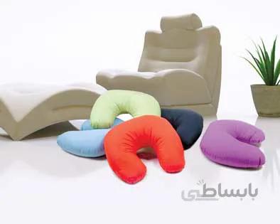 بالش دور گردنی آبی نفتی
