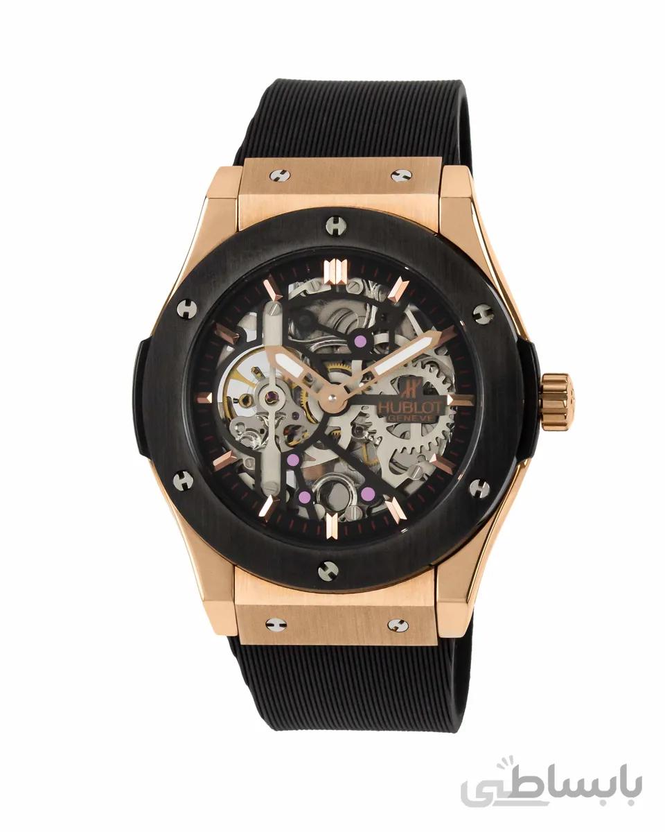 ساعت مچی مردانه هوبلو HUBLOT skeleton 598999 b/r/b