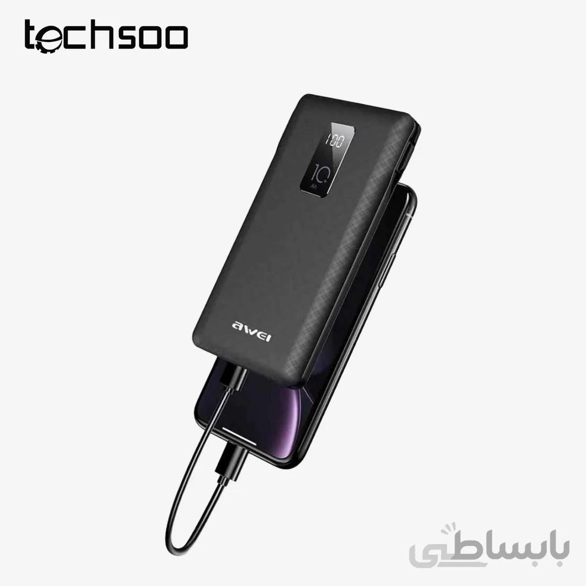 شارژر همراه اوی مدل P8K ظرفیت 10000 میلی آمپر ساعت ا Awei P8K 10000mAh Power Bank