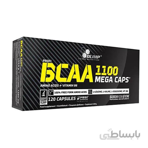 كپسول بی سی ای ای ویتامین ب 6 120 عددی الیمپ ا Olimp BCAA 1100 Mega Caps