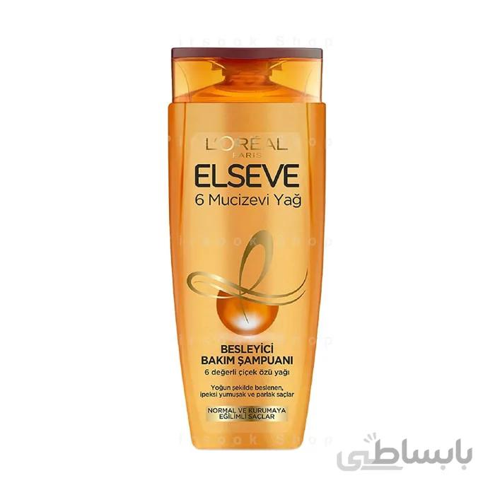 شامپو تقویت کننده مو اورآل مدل روغن معجزه آسا حجم 550 میلی لیتر ا LOreal Elseve Miraculous Oil Shampoo 550ml