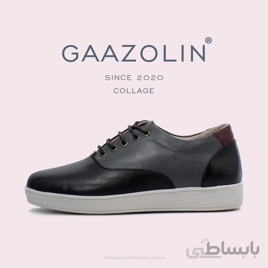 کتانی گازولین کلاژ مشکی طوسی – GAAZOLIN Collage Black