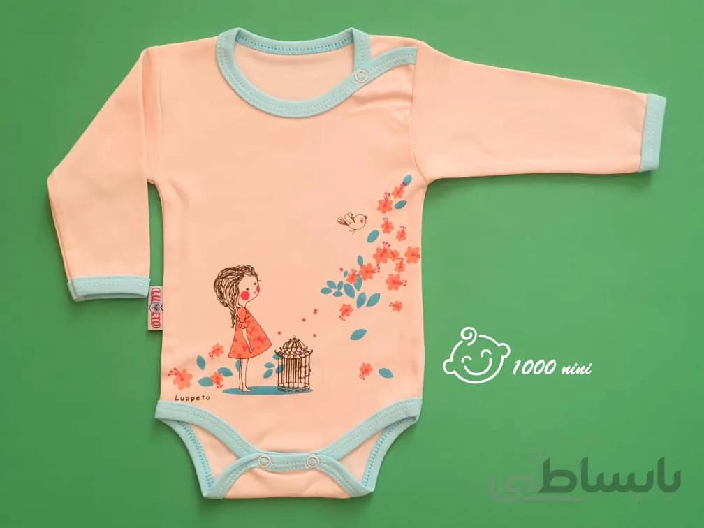 زیردکمه ای آستین بلند پرنده شاد لوپتو