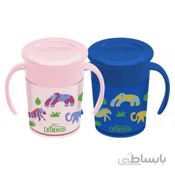 لیوان آبخوری 360 درجه 200 میل طرح جنگل دکتر براون Dr Brown’s