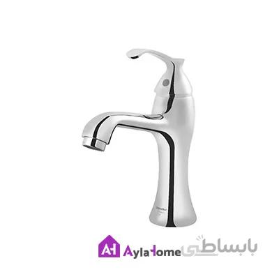 شیر روشویی ثابت شودر مدل کلاسیک کروم