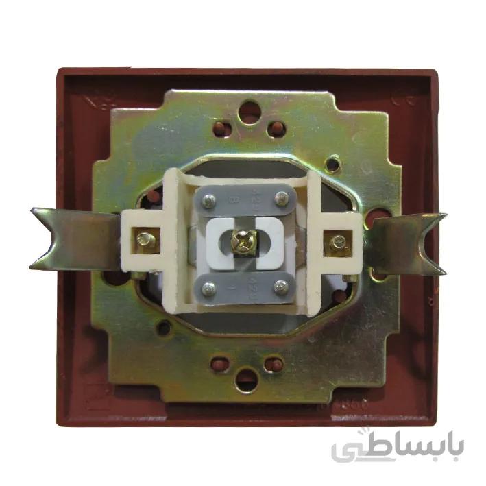 پریز آنتن پارت الکتریک با قاب طرح چوب مدل آذین