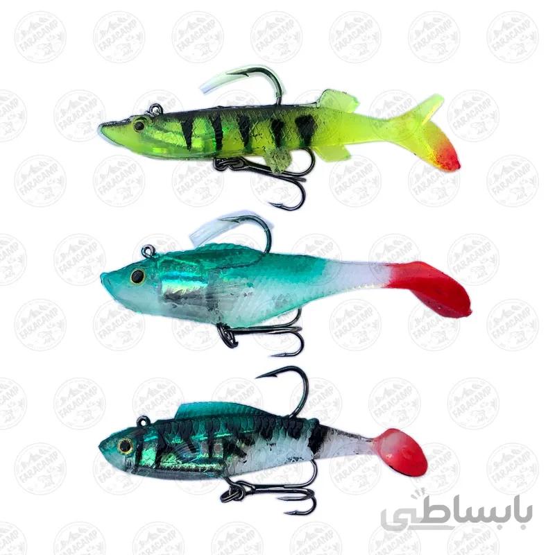 لور ماهی ژله ای ماهیگیری Luckg Bait مجموعه 3 عددی مدل 1031
