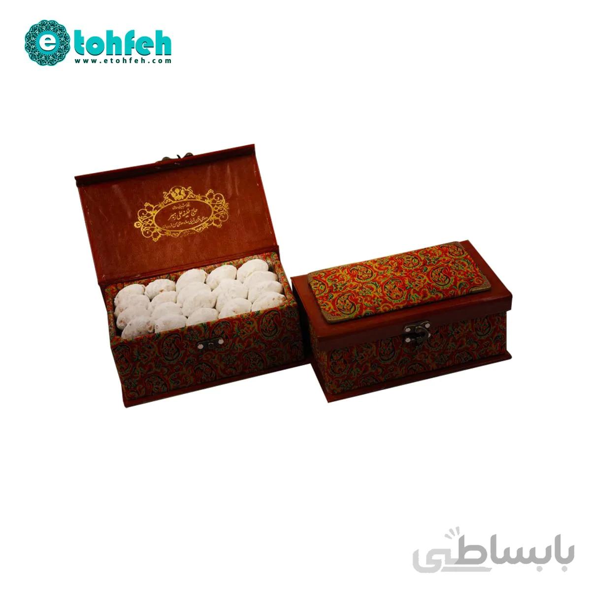 شیرینی قطاب – صندوقچه طرح ترمه