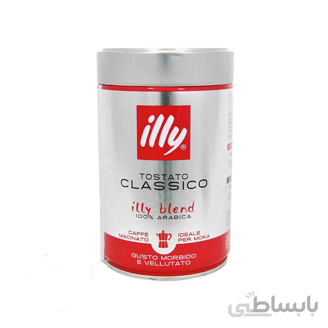 قهوه ایلی کلاسیکو قرمز مدل فنجان 250 گرمی ا Illy Classico espresso coffeeroasted 250 gr