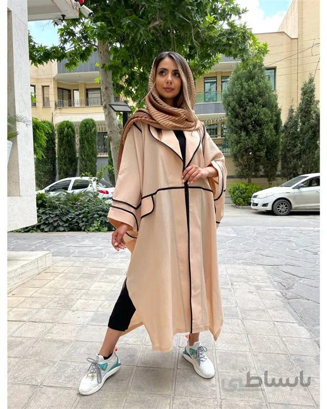 مانتو زنانه ژرژت خطدار کد127