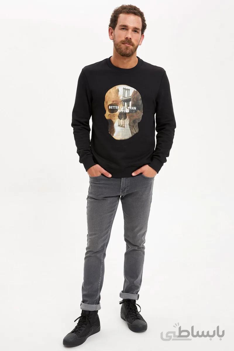 شلوار جین خاکستری مردانه شلوار Pedro Slim Fit Jean R8790AZ20AU