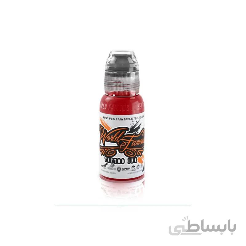 رنگ تتو وردفیمس مدل PAUL ROGERS RED رنگ قرمز حجم 15 میلی لیتر