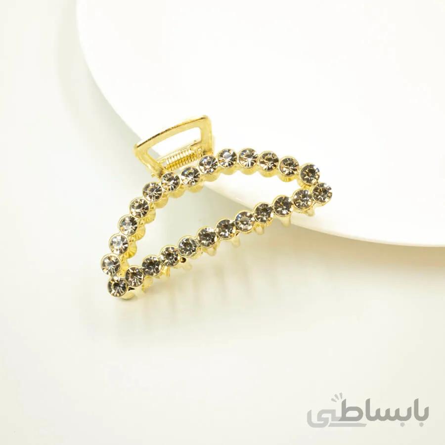 کلیپس فلزی نگین دار کد C122