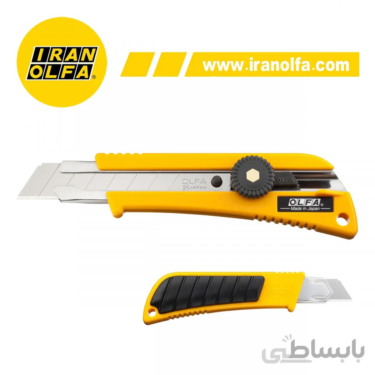 کاتر بزرگ با قفل پیچی الفا OLFA ژاپن مدل L 2