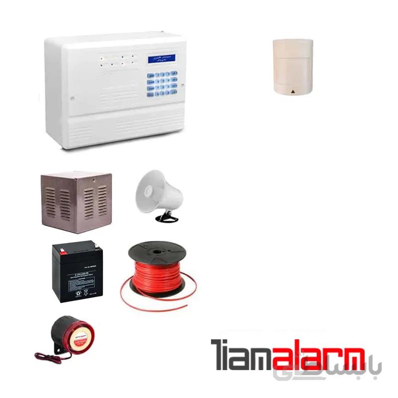 پکیج دزدگیر اماکن با سیم مدل فایروال سیم کارتی و تلفنی F10P1