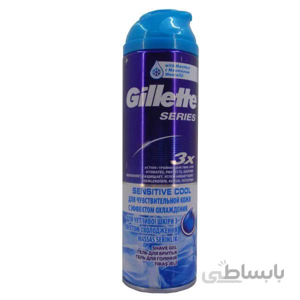 ژل اصلاح ژیلت مدل sensitive Cool حجم 200 میلی لیتر