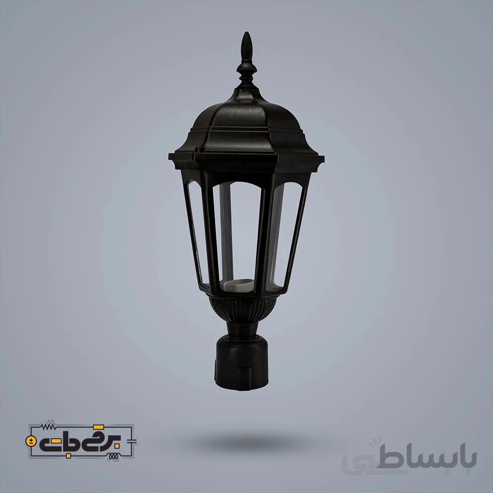 چراغ سرلوله ای رومی مشکی شیک سازان