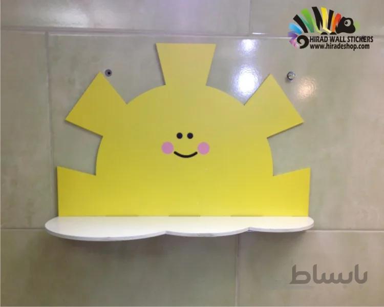 شلف دیواری طرح خورشید sun wall shelf کد hacs008
