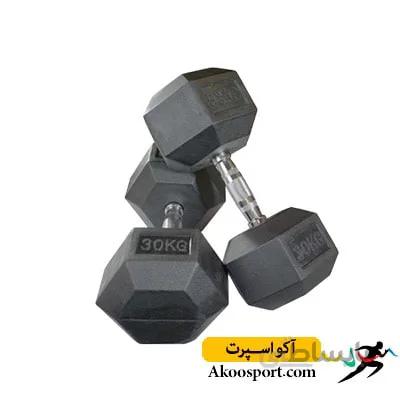 دمبل 6 ضلعی رکورد 30 کیلوگرمی ا Record dumbbell