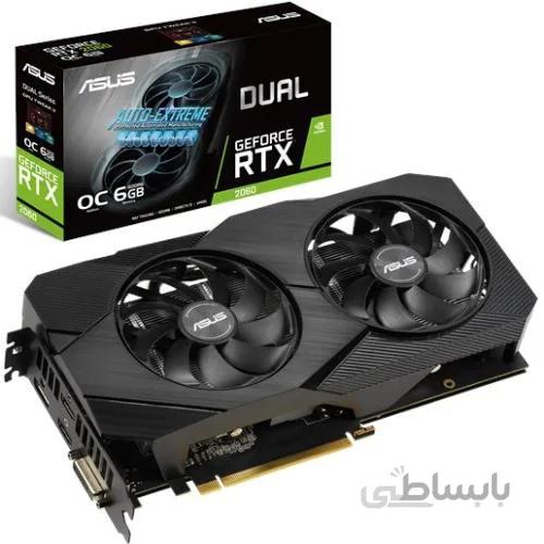کارت گرافیک ایسوس مدل DUAL RTX2060 O6G EVO
